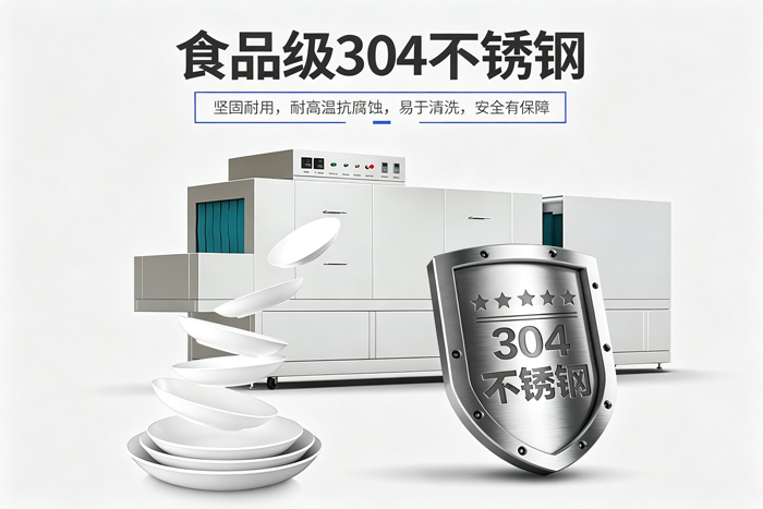 304不銹鋼食堂洗碗機(jī)細(xì)節(jié)展示