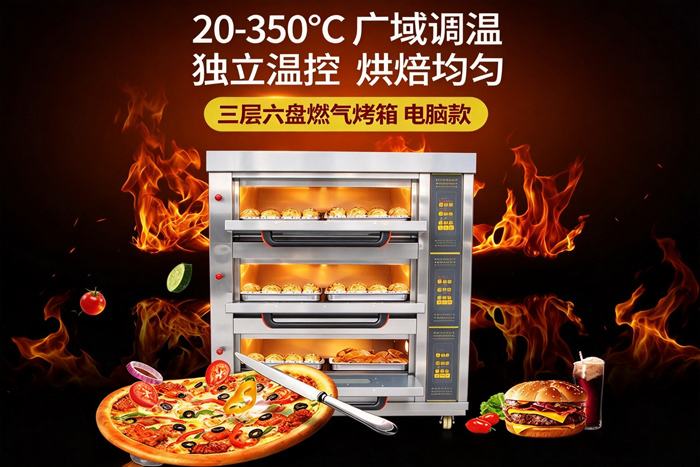 三層六盤燃?xì)馍逃每鞠?/><br/>圖：三層六盤燃?xì)馍逃每鞠?/p><p><br/></p><h2>一、商用烘爐對(duì)于面包糕點(diǎn)制作的重要性</h2><p>&nbsp;&nbsp;&nbsp;&nbsp;&nbsp;&nbsp;&nbsp;&nbsp;&nbsp;&nbsp;&nbsp;&nbsp;家用<a href=